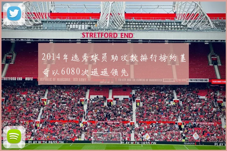 2014年选秀球员助攻数排行榜约基奇以6080次遥遥领先